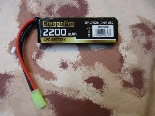 Batteria DP-L7-028 7,4V 2200mAh 25C LiPo 105x345x16mm. by Dragonpro